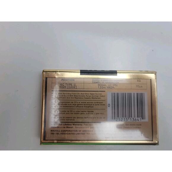 Maxell XL-II 90-minute Blank Audio Cassette New Sealed! - Picture 2 of 6